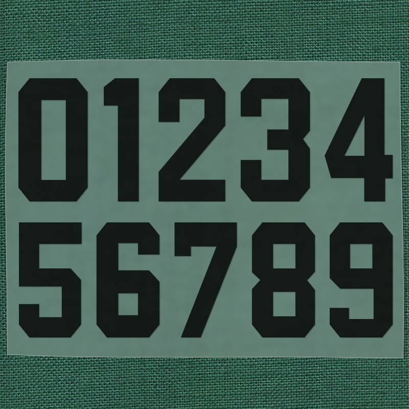 足球篮球数字烫画热转印贴纸球衣后背号码diy布贴