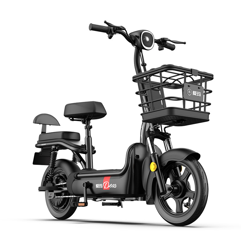 爱玛电动爱小简单外卖女士小型自行车电瓶车新款电动自行车