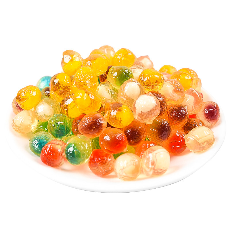 零趣爆浆水果果汁味软糖果橡皮糖儿童童年零食糖果