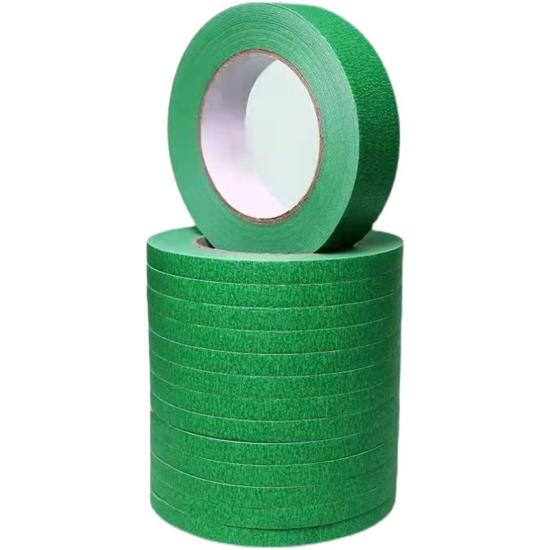 加厚加强绿色美纹胶带外墙格高真石漆专用装修美纹纸胶带