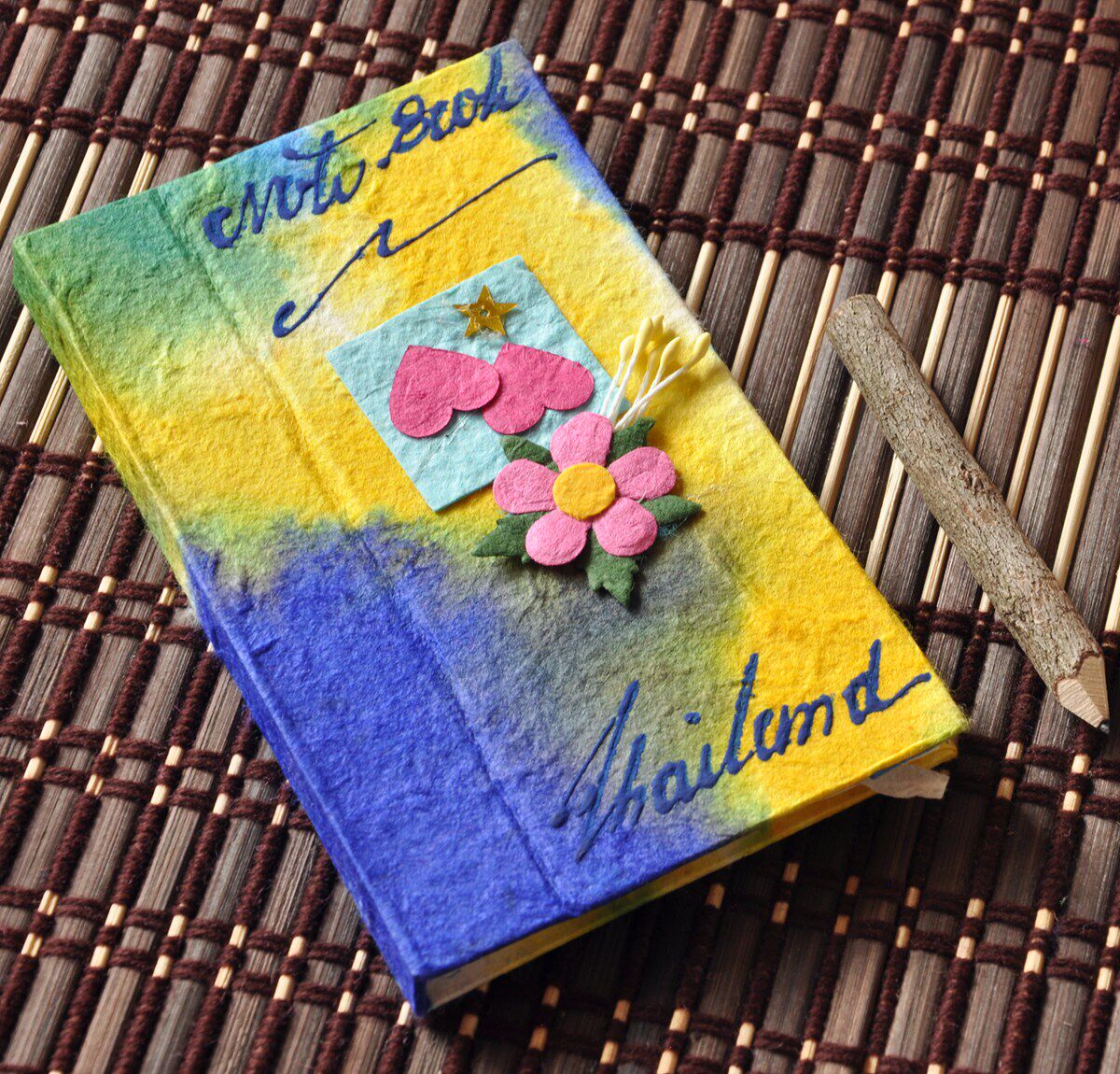 泰国特色旅游纪念品创意简约文具便签手工纸笔笔记本便签本