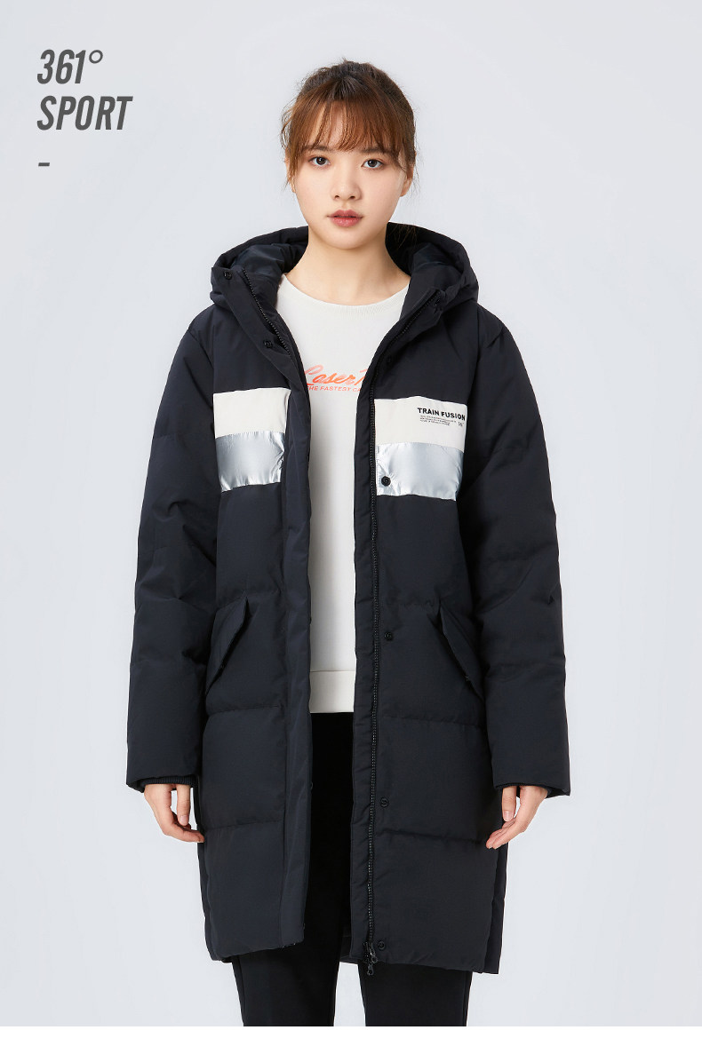 361女羽绒服冬季新款保暖加厚中长外套宽松韩版运动羽绒服