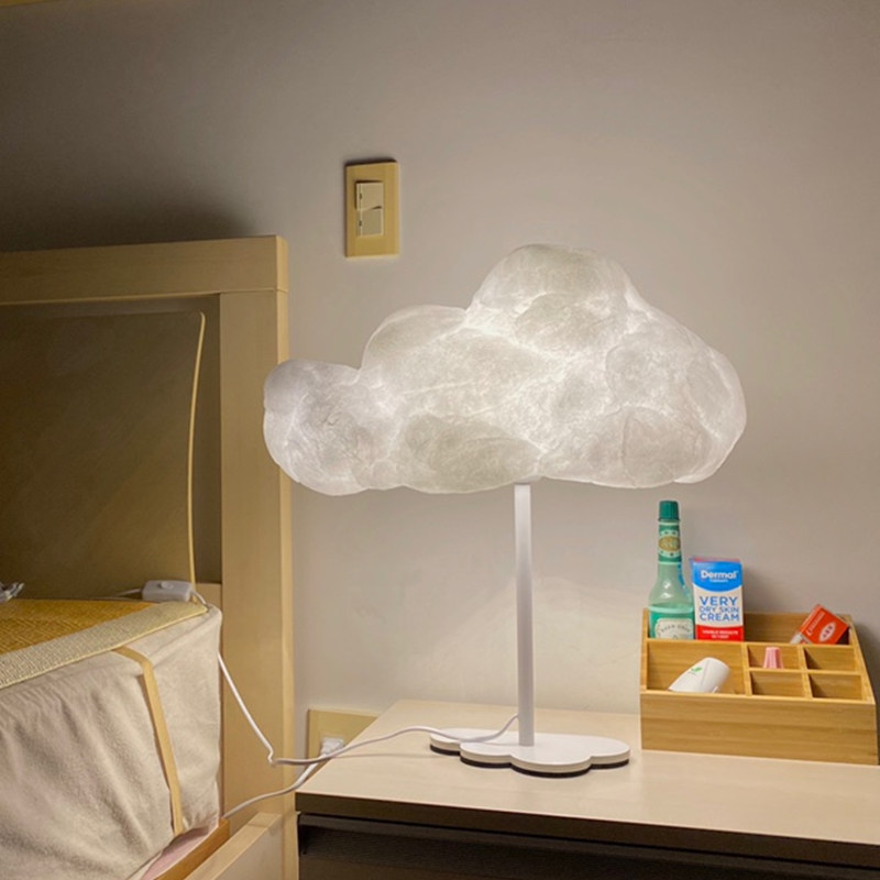 云朵台灯床头灯卧室温馨浪漫棉花灯白云网红ins少女北欧创意台灯