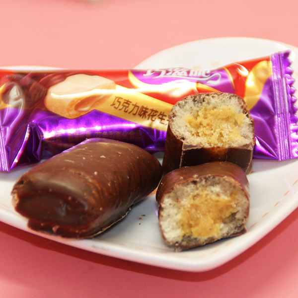 华滋巧滋巧克力夹心米果喜糖糖果散装500克约58颗糖果