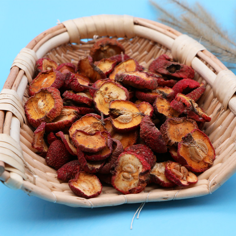 野生山楂干500g有核泡茶农家自制无硫熏无添加老山楂片晒干中药材