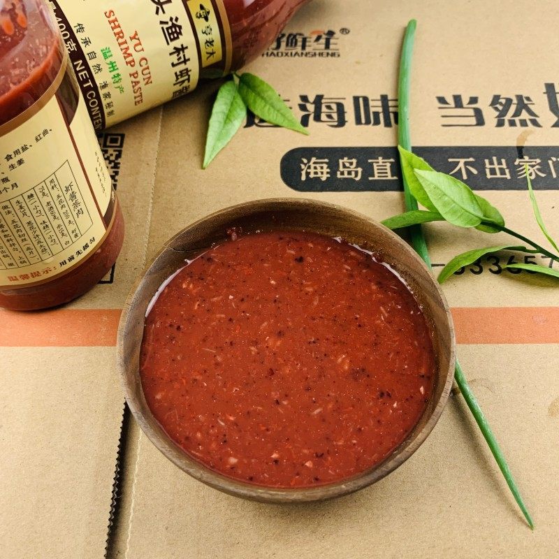 好鲜生温州特产梅头虾酱400g2瓶秘制虾籽酱蒸虾酱