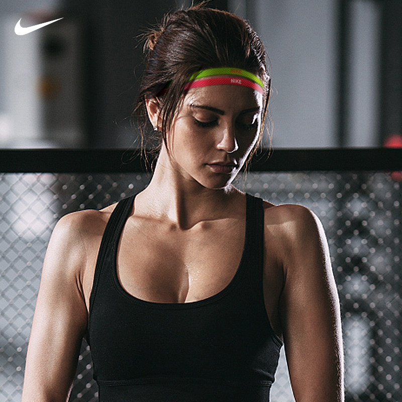 nike细发耐克头带运动止汗带女跑步导汗带健身瑜伽发带