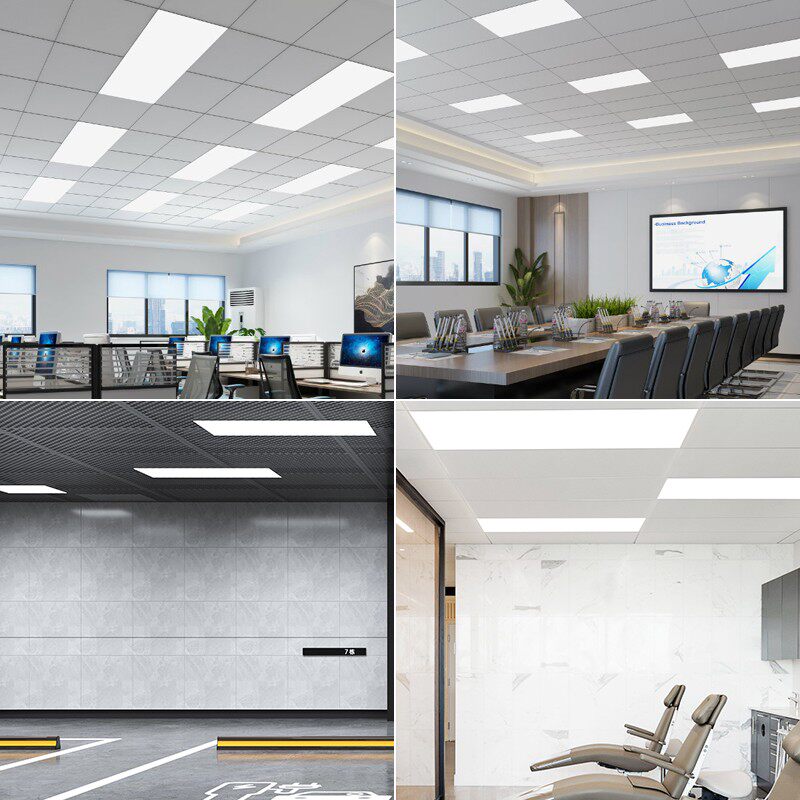 集成吊顶铝扣板300x1200led平板600x1200led矿棉板石石膏板照明模块