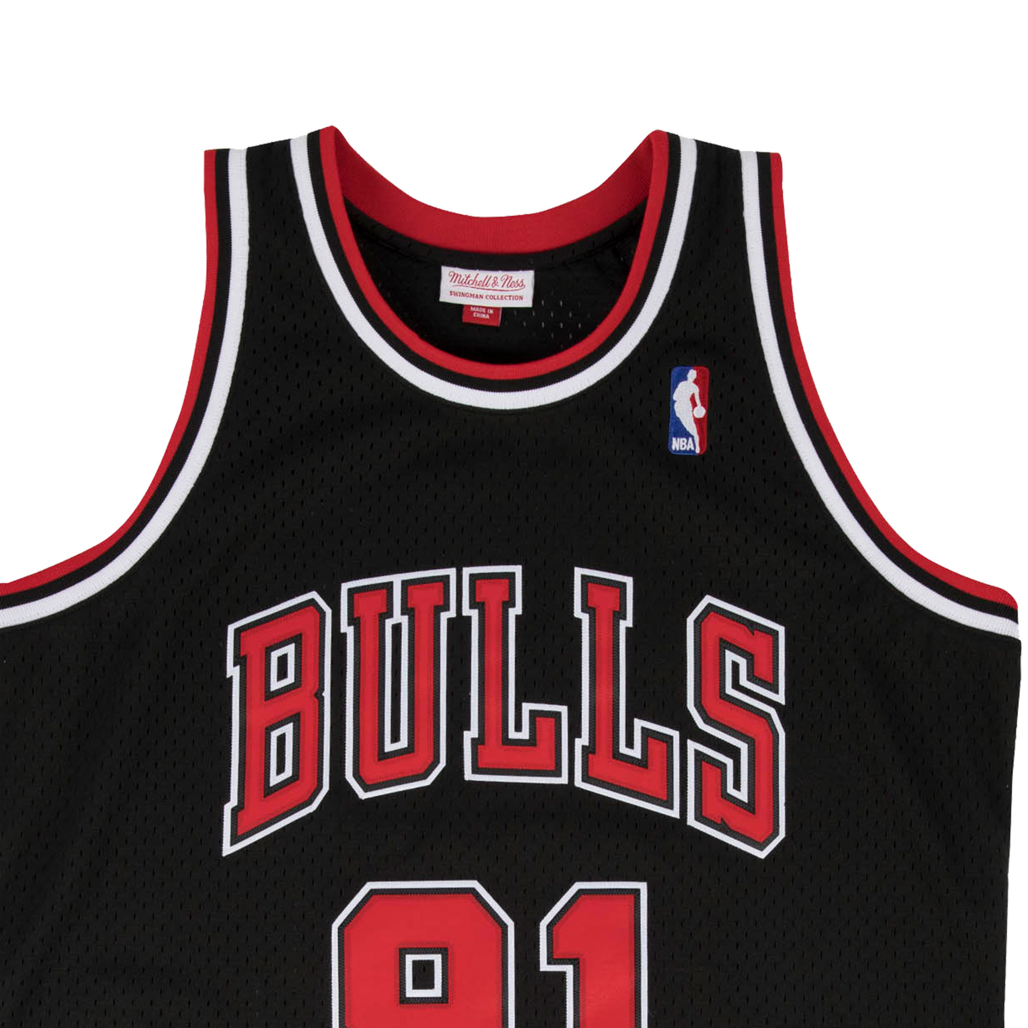 mitchellness罗德曼9798年公牛sw复古球衣mn联名男女篮球服