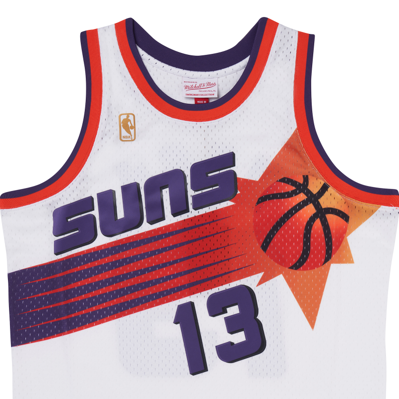 mitchellnessmn太阳队纳什9697年sw复古球衣篮球网眼篮球服