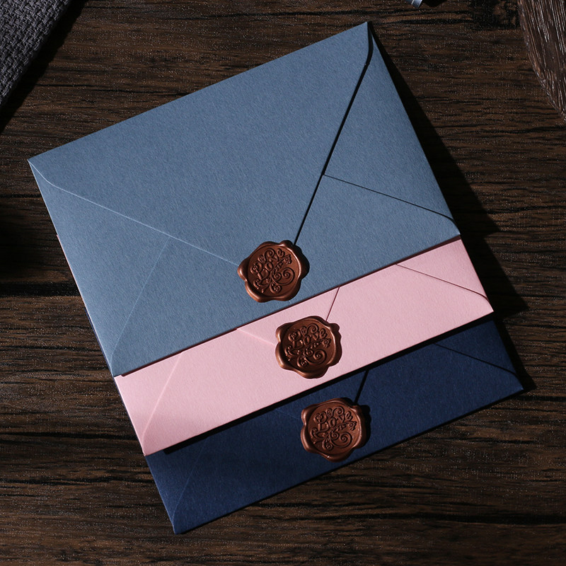 创意高档贺卡信封信纸情书加厚艺术质感经典信封