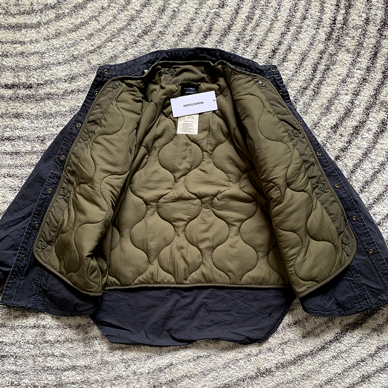 2021ss日系复古做旧水洗古着拆解内胆加厚棉衣外套夹克宽松个性潮