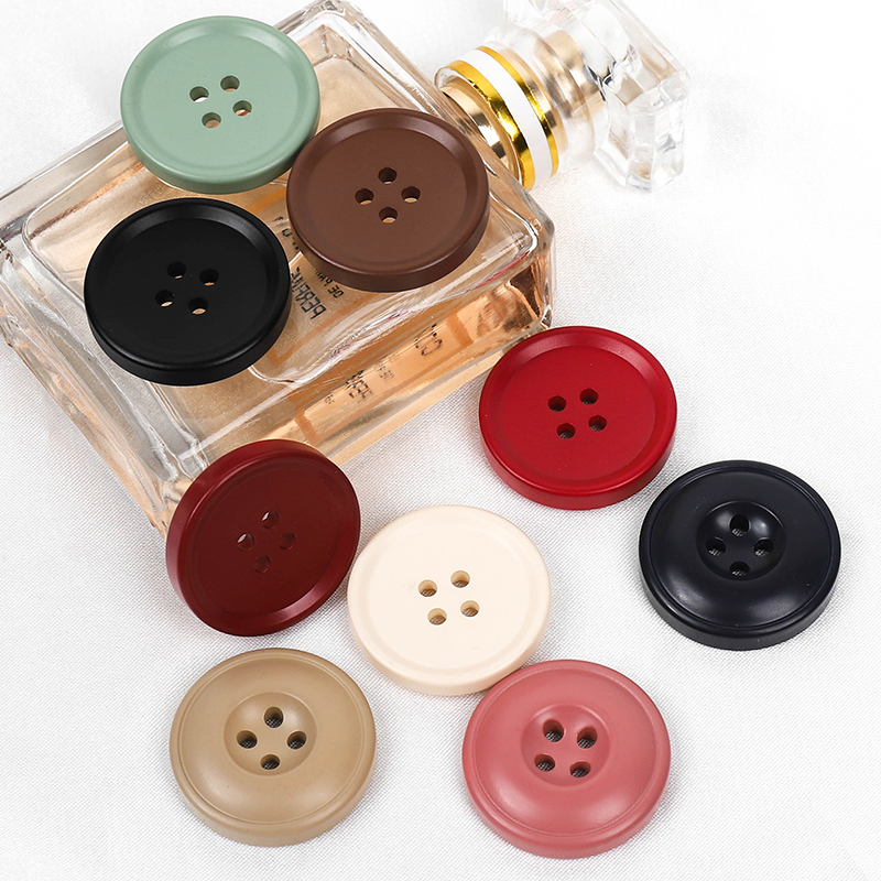 糖果树脂圆形纽扣大衣扣子高档羊绒毛呢大衣女扣西装哑光外套扣子