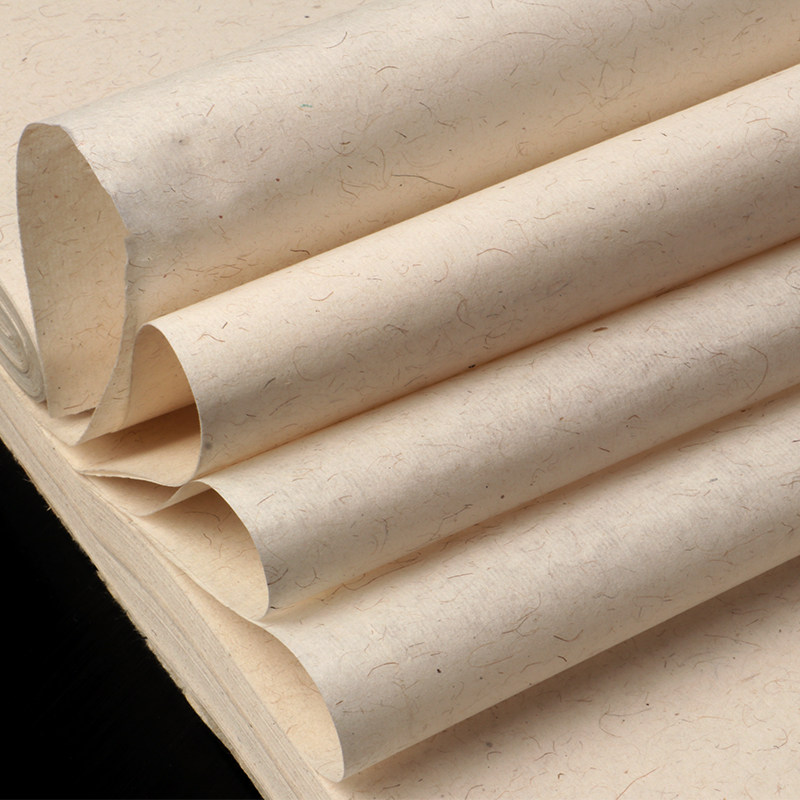 安徽纤维半生专用作品国展国画写意书法老麻宣纸