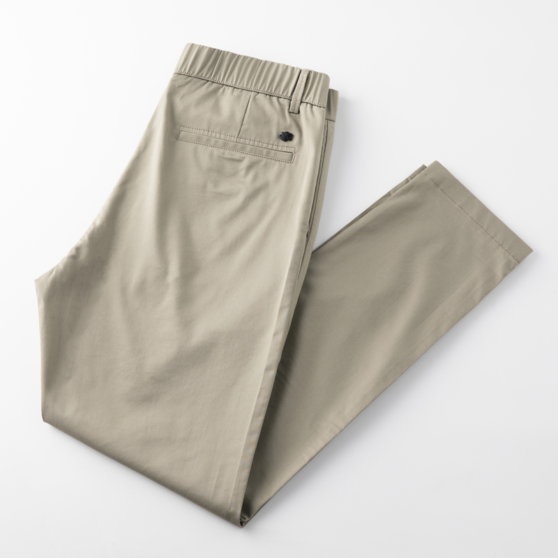 蒙口 密码夏季新款休闲裤男修身直筒薄款裤子男士百搭透气长裤