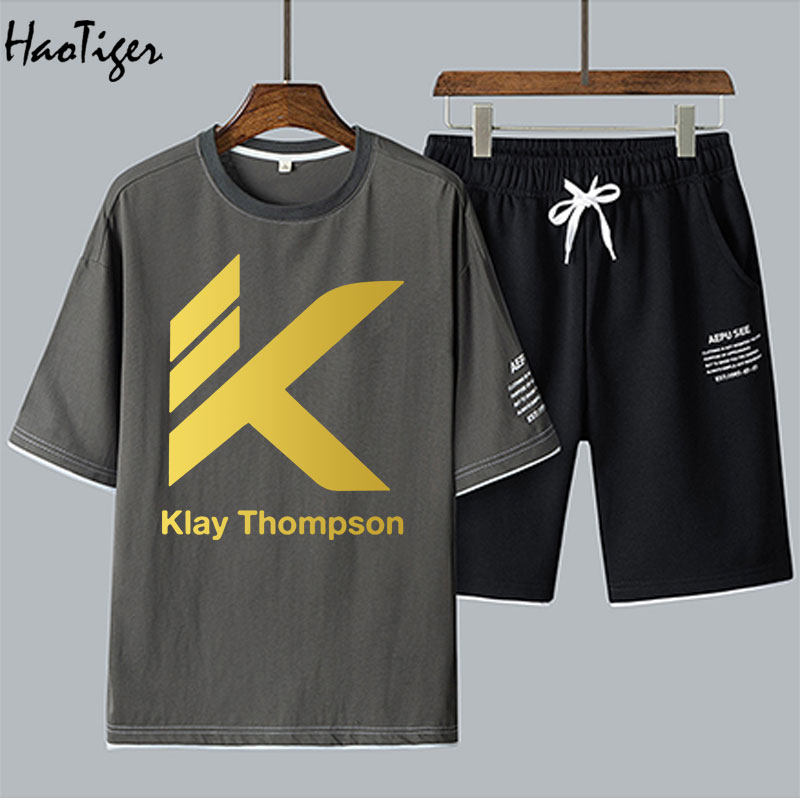 衣服克莱汤普森休闲篮球运动套装短裤休闲运动套装