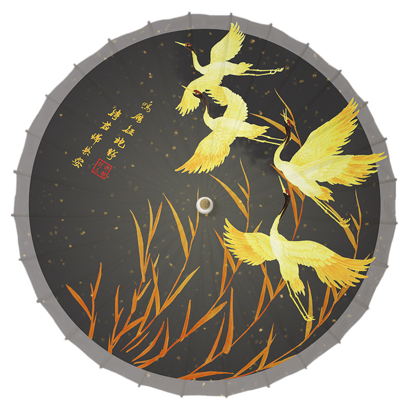 毕六福油纸伞cos伞100cm剑网3夜幕星河鹤影天青神乐伞天涯明月刀