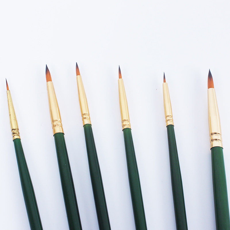 monet莫奈尼龙毛长杆勾线笔勾边描边笔水粉水彩油画勾线笔