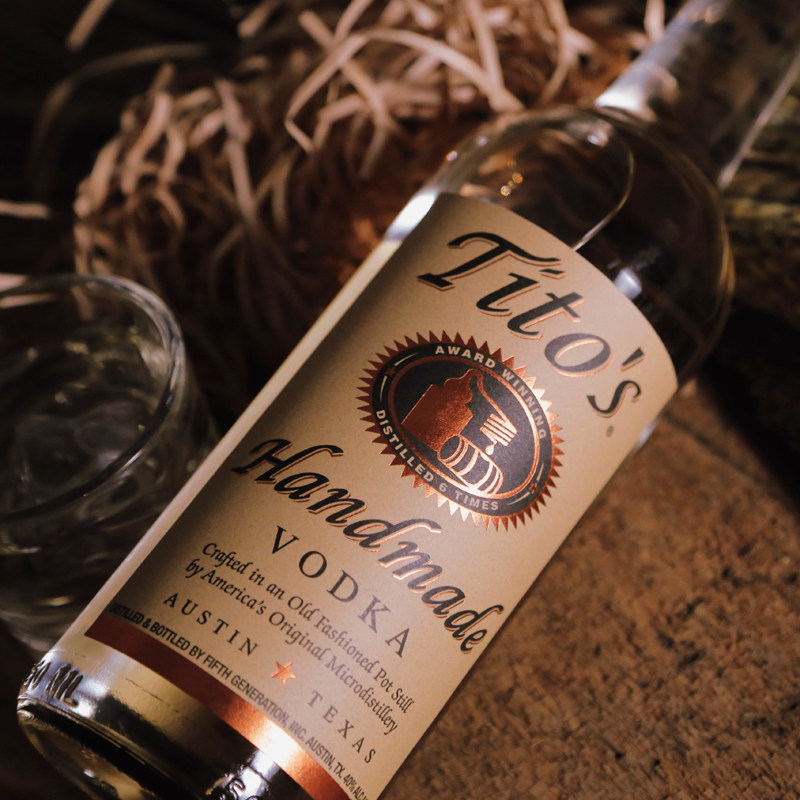 夏多纳tito顺丰750ml伏特加vodka醍拓原装进口美国洋酒伏特加