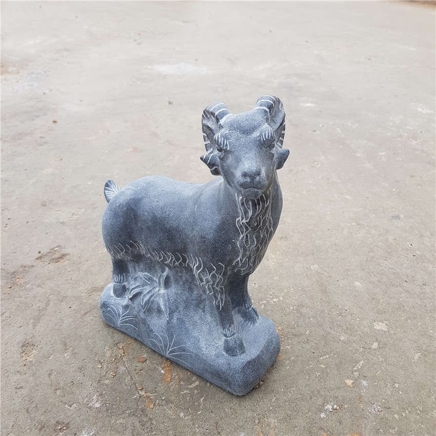 石羊青石头羊石雕羊十二生肖石羊风水石羊镇宅招财羊嘉祥石雕摆件