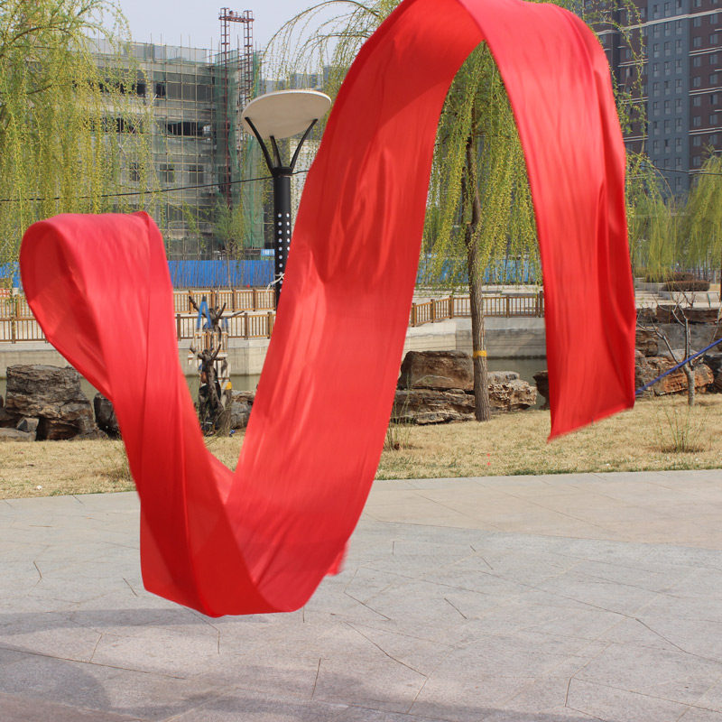 舞蹈彩带纯色长绸儿童表演道具单色成人丝带绸带飘逸健身彩绸包邮