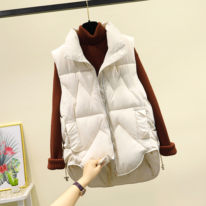 马甲女潮流时尚2021秋款新款女士秋冬外穿羽绒棉马夹加厚坎肩外套