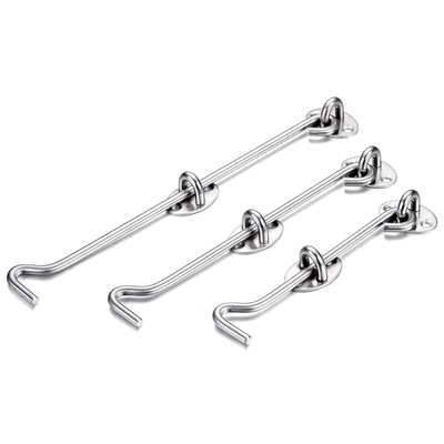 加厚不锈钢风钩勾风老式窗户凤钩推拉搭扣3寸85mm门