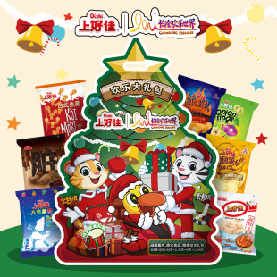 Oishi上好佳&长隆欢乐大礼包386g休闲办公零食圣诞送礼送朋友