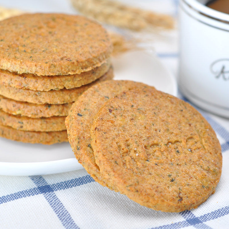 华美每日粗粮饼干1200g五谷杂粮纤维消化代餐早餐蔬菜味整箱批发