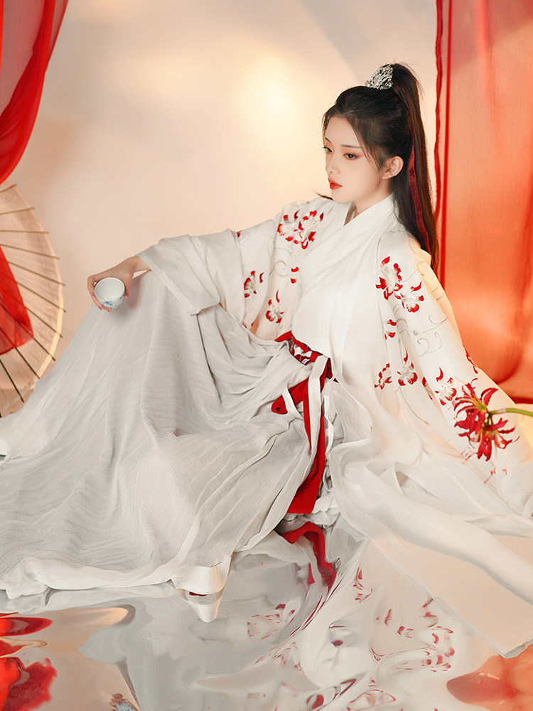 流烟昔泠镜云爱豆同款大袖衫交春秋汉服男女汉服