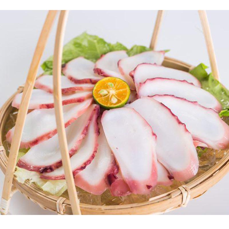 章鱼鱼片寿司料理刺身切片八爪20片解冻即食冷冻章鱼