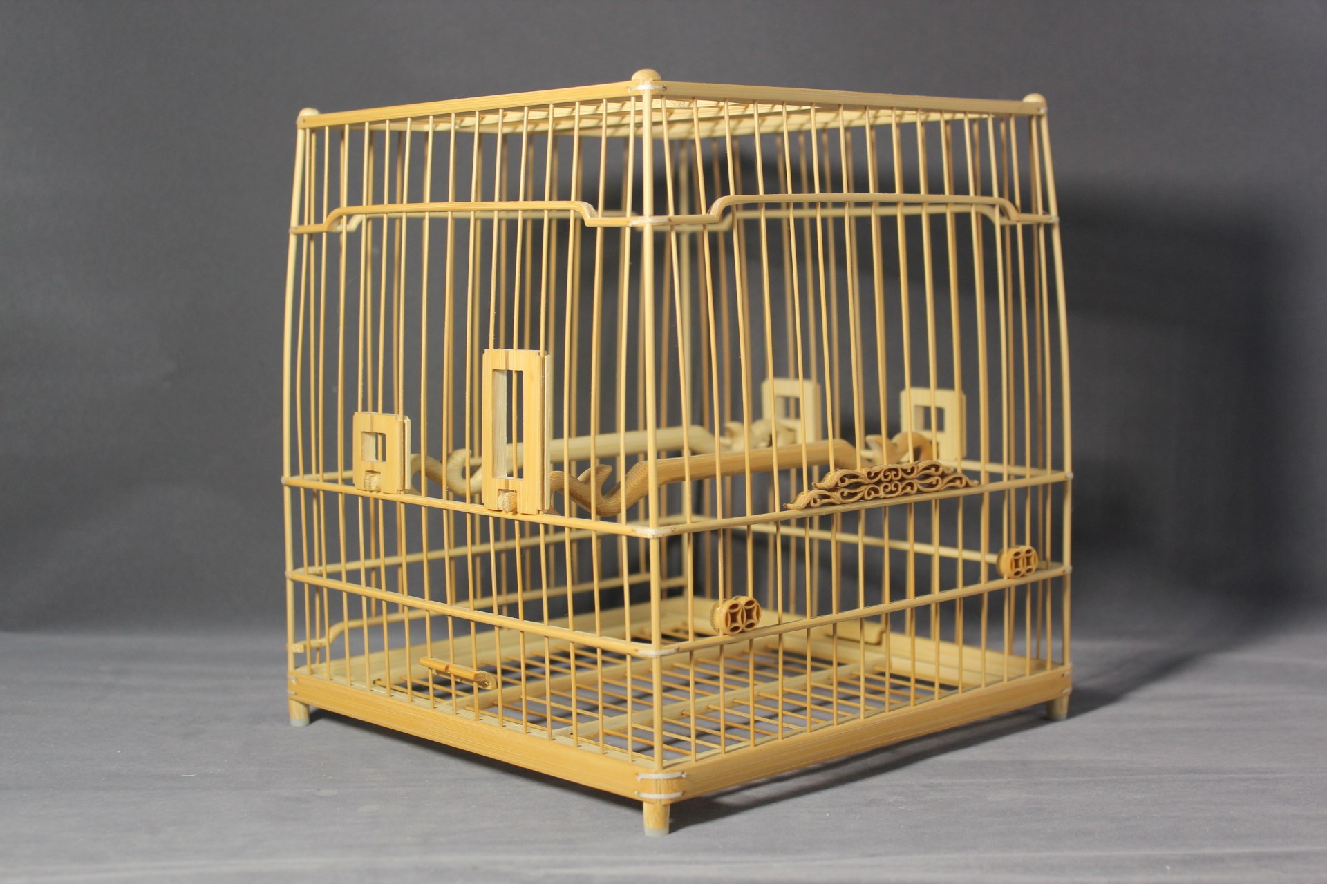 南京绣眼方精工香草门花绣眼鸟笼小镶顶全留亮笼笼子