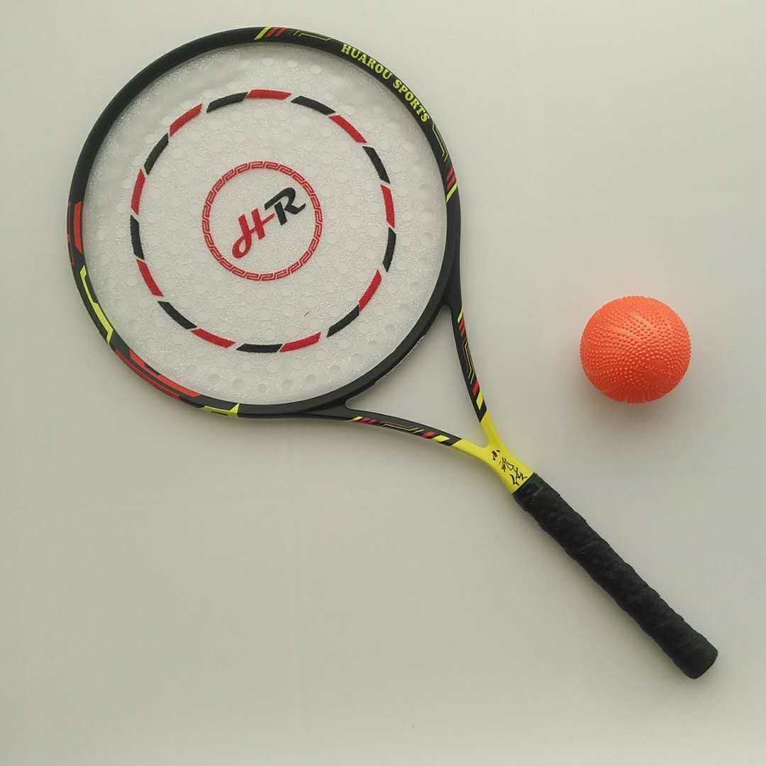 华柔体育碳素纤维太极柔力球拍套装正品包邮小飞侠150孔面圆细柄