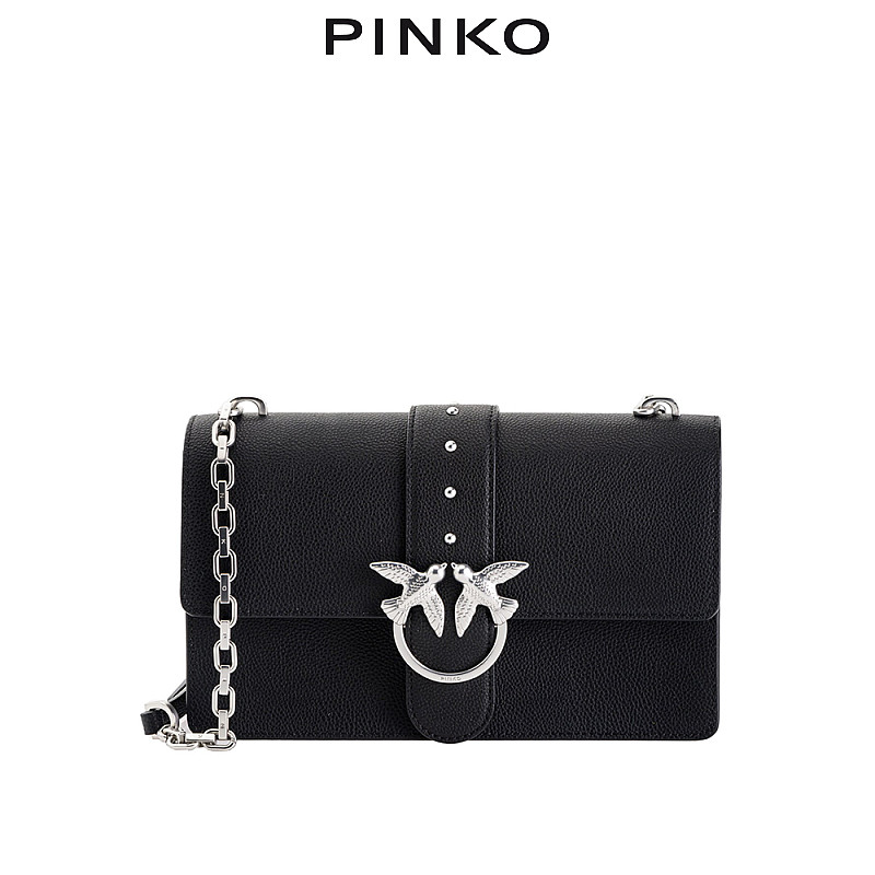 pinko女士包袋单肩斜挎荔枝经典飞鸟包燕子燕子通用款女包
