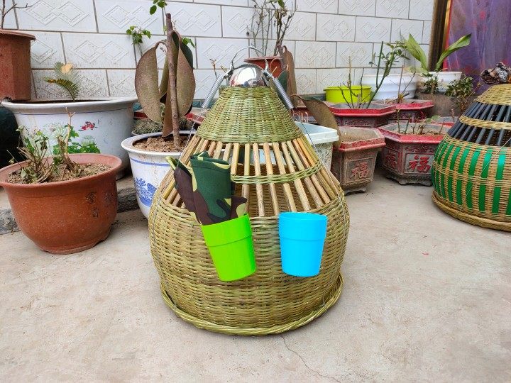 鸡笼观赏大中小号老师傅手工竹编笼子精品升级版笼子