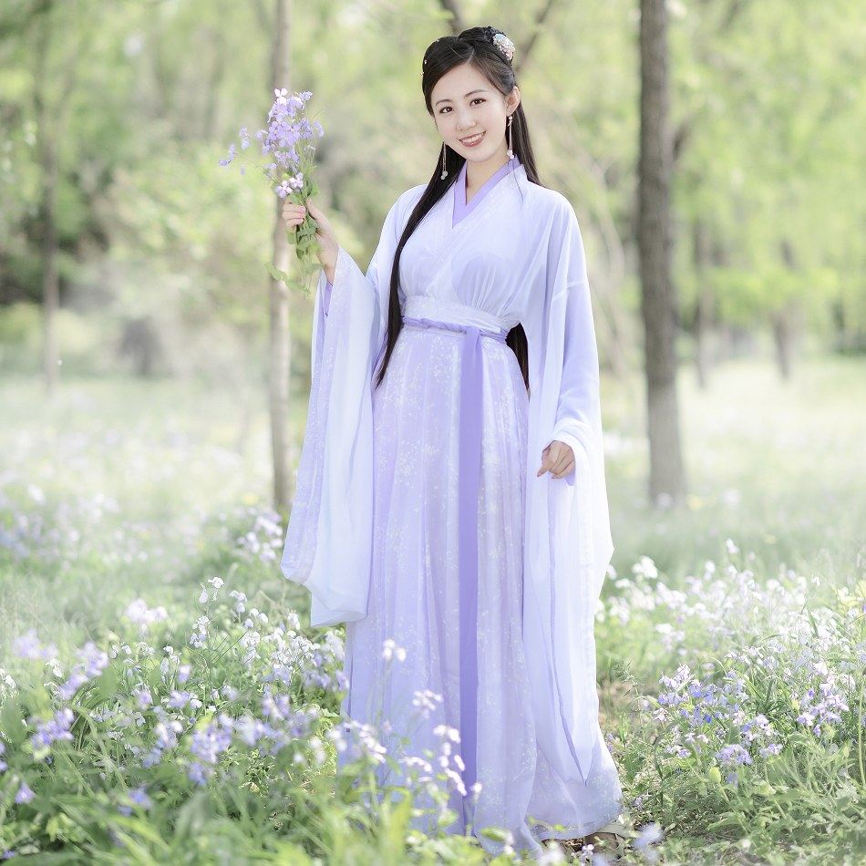 如梦霓裳汉服女广袖交领襦裙[相思引]魏晋风大袖衫传统日常春夏装