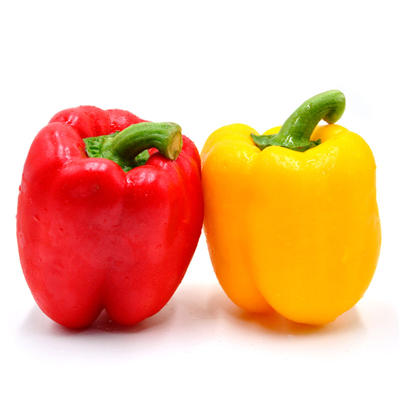 新鲜彩鲜彩椒圆椒红黄彩椒灯笼椒甜圆七彩五彩沙拉辣椒