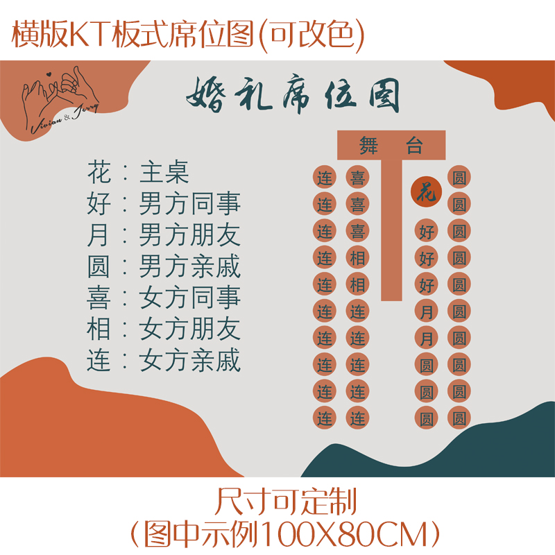 位图婚礼宝宝寿宴年会名单婚宴座位图表会议席位卡