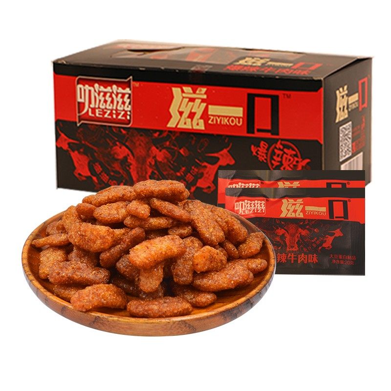 叻滋滋滋一口韩式素牛牛肉豆制品零食小吃8090素肉