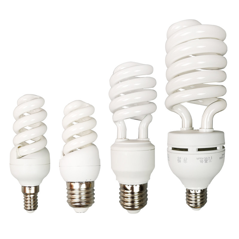 节能灯泡螺旋3w5w7w9w15w18w25w36w45w85w e14e27卡口b22白光黄光