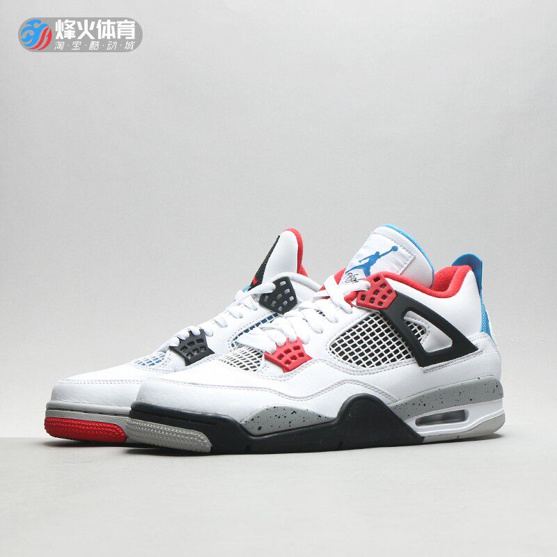 烽火airjordanaj4红蓝鸳鸯球鞋ci1184篮球鞋