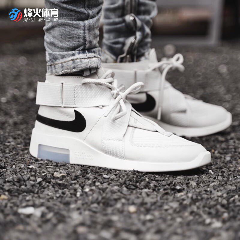 烽火fearofgodnikefog联名绑带中帮休闲鞋篮球鞋