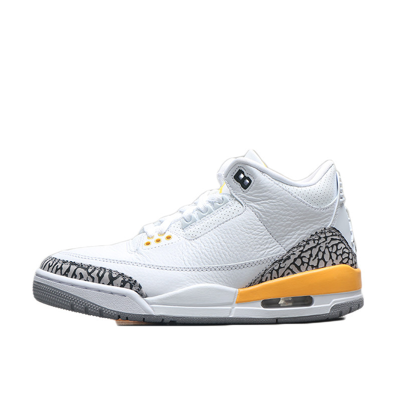烽火airjordanaj3白橙小湖人爆裂裂纹篮球球鞋篮球鞋