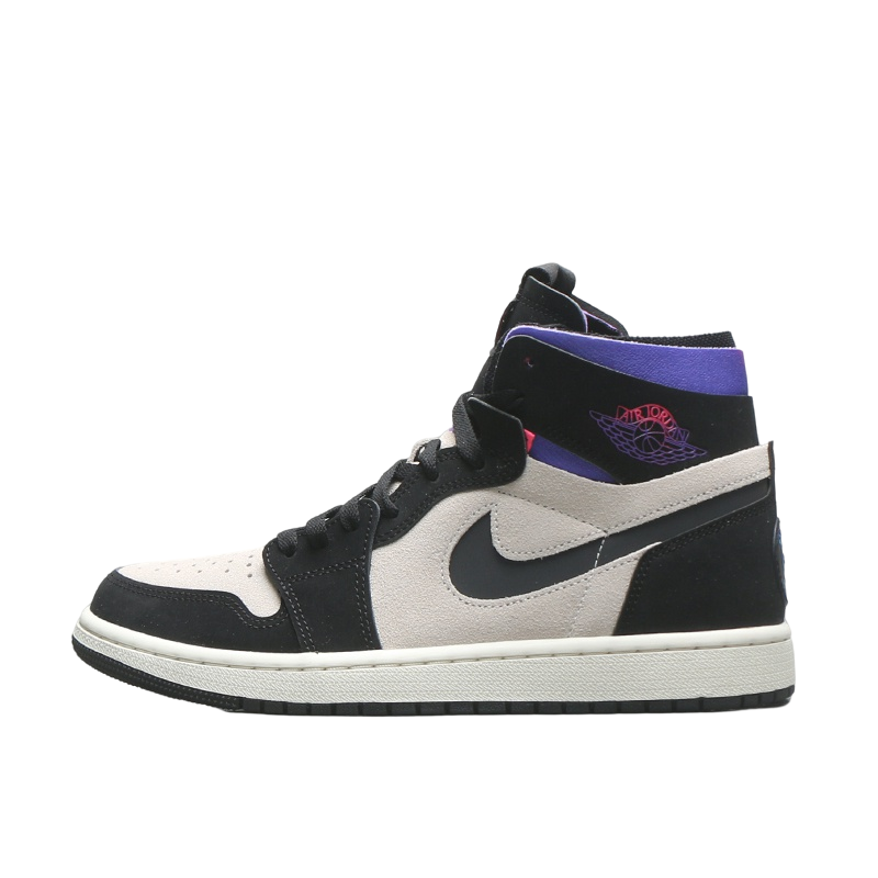 大巴黎篮球鞋aj1zoom黑白紫jordan烽火airdb3610105