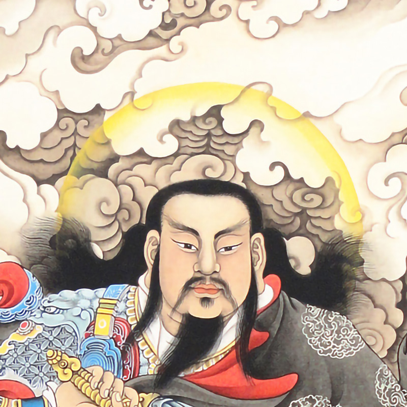 真武大帝画像玄天上帝挂画道教供奉魔荡卷轴国画