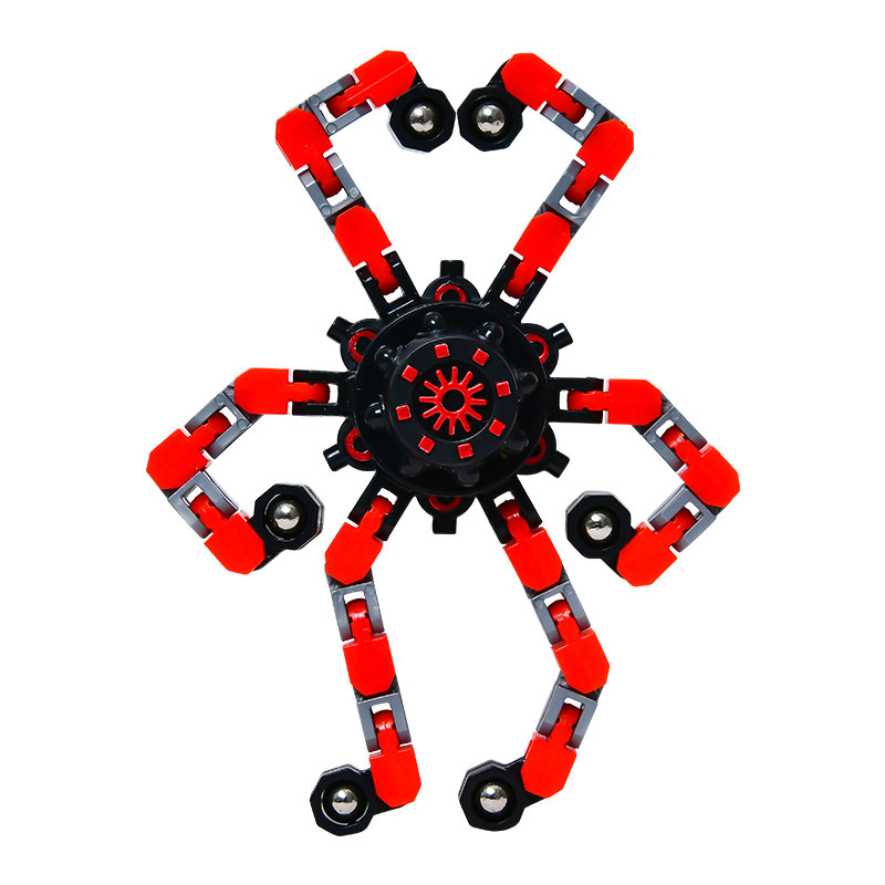 陀螺指尖机械可变形儿童男孩玩具旋转机器人黑科技陀螺