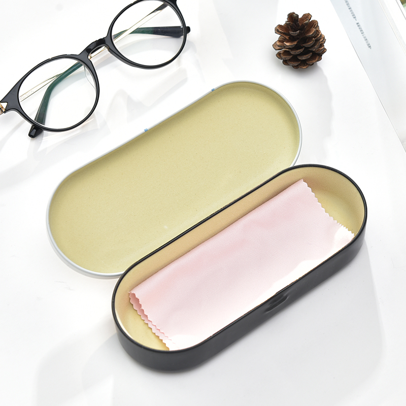 可爱马口铁眼镜盒女款创意墨镜收纳盒子便携太阳镜眼睛盒韩国女式