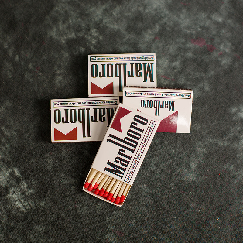 独家创意时尚万宝路加长火柴复古个性老式点烟火柴