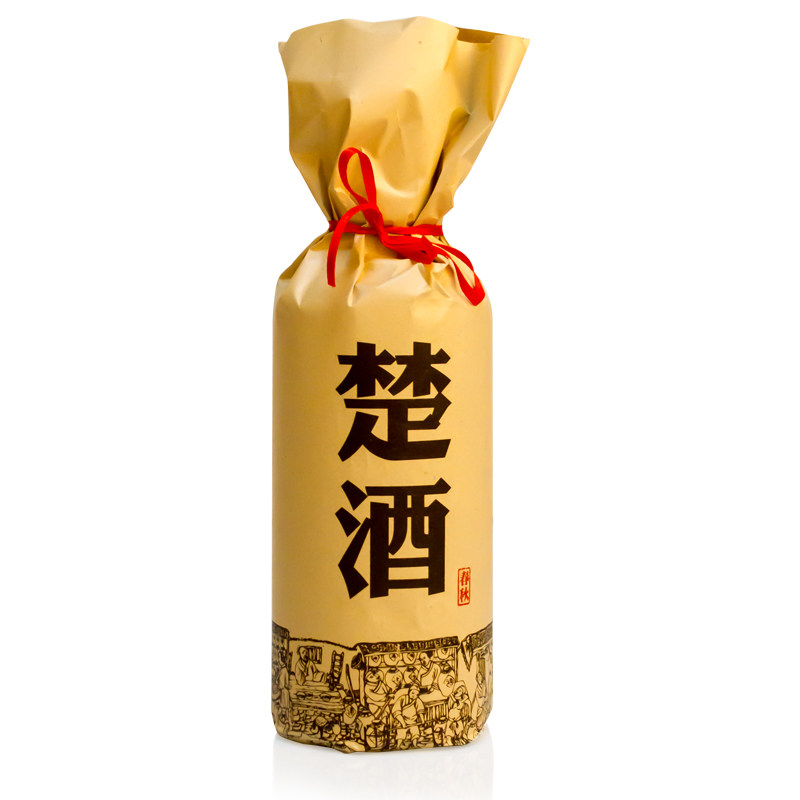 楚园春楚春秋裸瓶52度浓香香型500ml瓶装白酒白酒