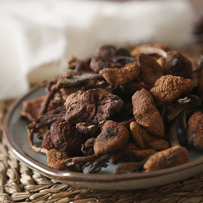 铭优食品 榛蘑东北野生蘑菇500g长白山特产干货 蘑菇干小鸡炖蘑菇